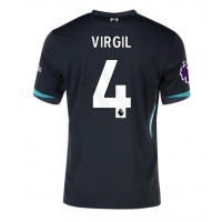 Camiseta Liverpool Virgil van Dijk #4 Segunda Equipación Replica 2024-25 mangas cortas